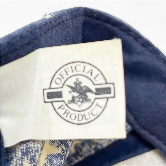 Vintage Stylemaster ANHEUSER BUSCH Snap Back Hat Made In The USA Patriotic Flag - Picture 7 of 8